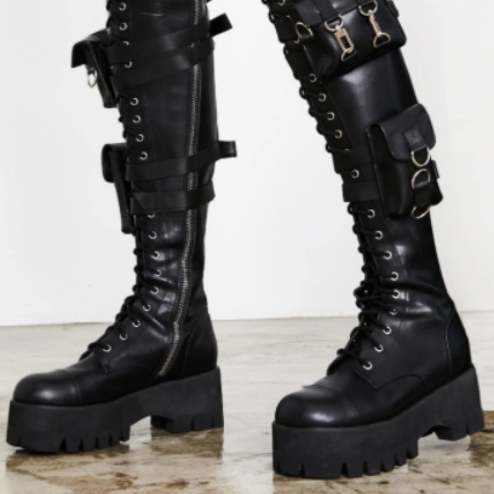 Mission Accomplished Dolls Kill Utility Boots